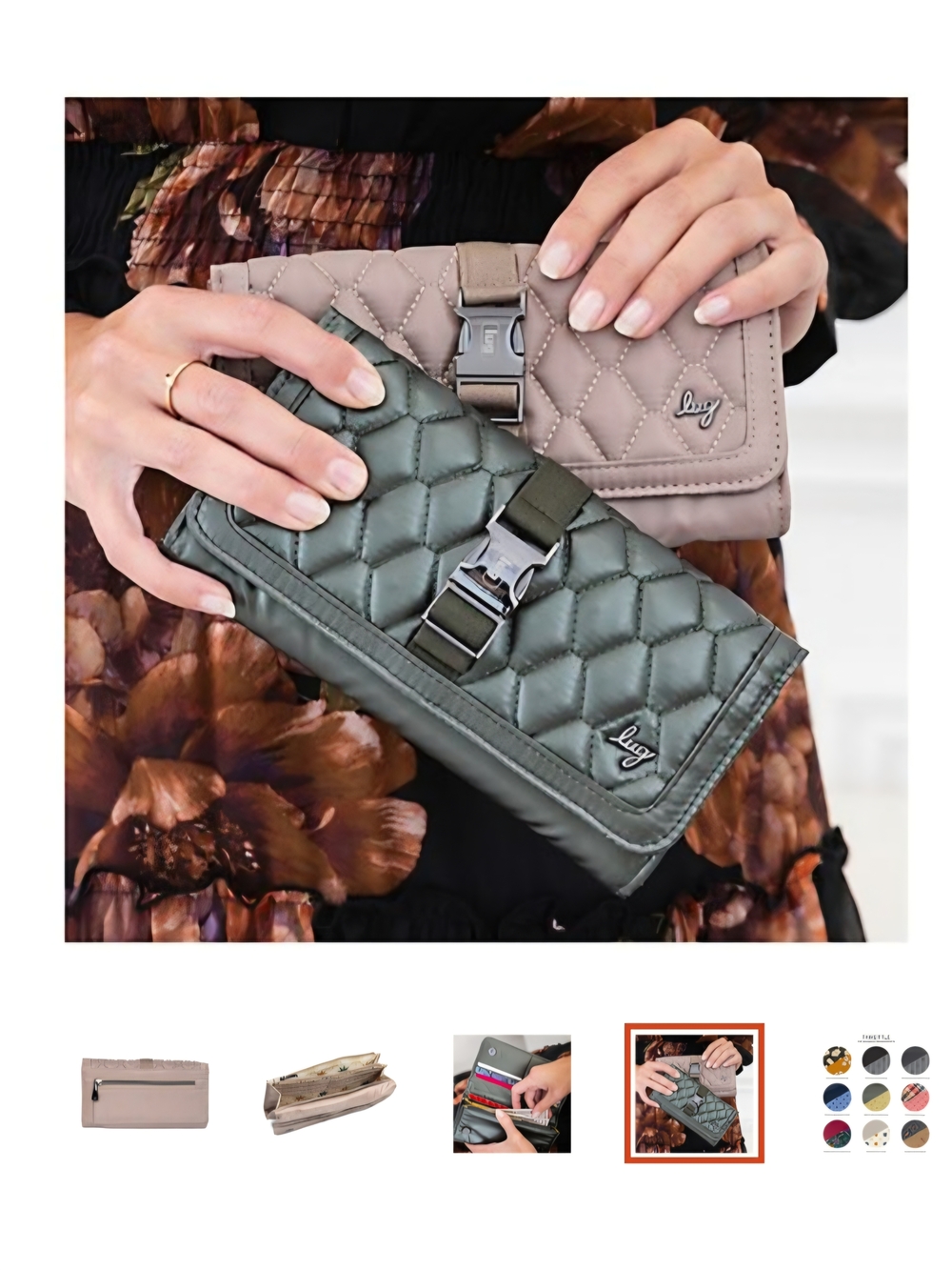 LUG Throttle Classic Quilted Wallet With Buckle Closure - Picture 14 of 16